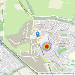 Bovis Homes Southern listings heatmap