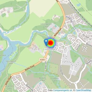 Bovis Homes Southern listings heatmap