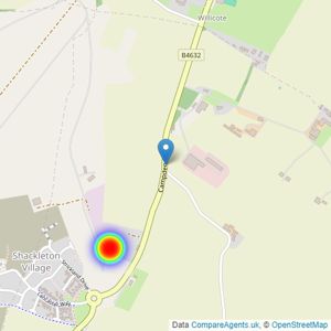 Bovis Homes West Midlands listings heatmap