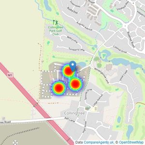 Bovis Homes West Midlands listings heatmap