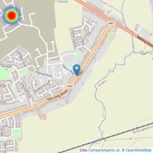 Bovis Homes West Midlands listings heatmap