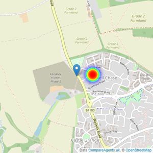 Bovis Homes West Midlands listings heatmap