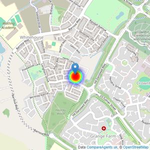 Bovis Northern Home Counties listings heatmap