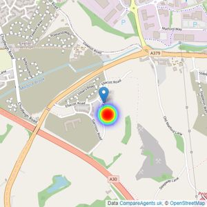 Bovis South West listings heatmap