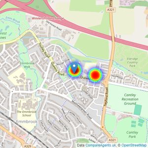 Bovis Thames Valley listings heatmap