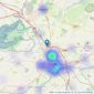 BPK Estate Agents - Carlisle listings heatmap