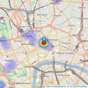 BPS London - London listings heatmap