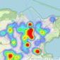 Bradleys - Brixham listings heatmap