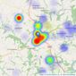 Bradleys - Callington listings heatmap