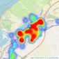 Bradleys - Hayle listings heatmap