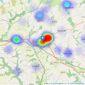 Bradleys - Liskeard listings heatmap