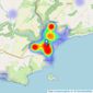 Bradleys - Looe listings heatmap