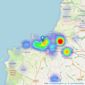 Bradleys - Newquay listings heatmap