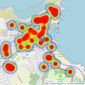 Bradleys - St Ives listings heatmap