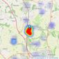 Bradshaws - Bedfordshire listings heatmap