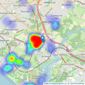 Brambles Estate Agents - Bursledon listings heatmap