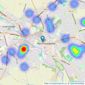 Bramleys - Heckmondwike listings heatmap