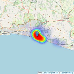 Brand Vaughan - Brighton Kemptown listings heatmap