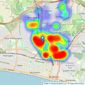 Brand Vaughan - Brighton Preston Park listings heatmap