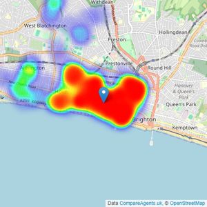 Brand Vaughan - Hove listings heatmap