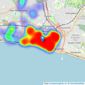 Brand Vaughan - Hove listings heatmap