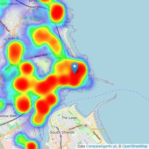 Brannen & Partners - Tynemouth listings heatmap