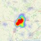 Branocs Estates LTD - Braintree listings heatmap