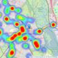 Brantons Independent Estate Agents - Totton listings heatmap