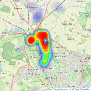 Breckon & Breckon - Summertown listings heatmap