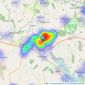 Breckon & Breckon - Witney listings heatmap