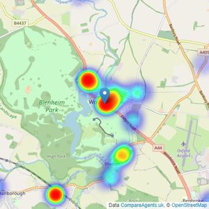 Breckon & Breckon - Woodstock listings heatmap