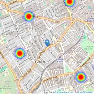 Breteuil - Fulham listings heatmap