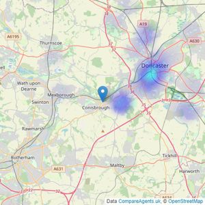 BRH - Doncaster listings heatmap