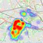 Brian Cox - Greenford Sales listings heatmap