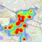 Brian Cox - Northolt listings heatmap