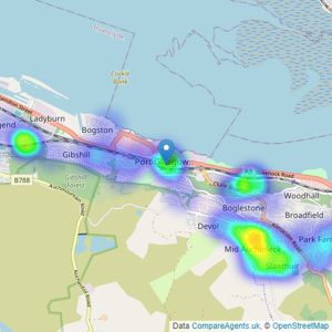 Brian Harkins - Port Glasgow listings heatmap