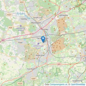 Brick Management and Lettings - Hampshire listings heatmap