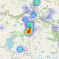 Bricks and Mortar - Wirksworth listings heatmap