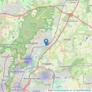 Bricks Estate Agents - Loughton listings heatmap