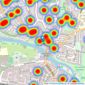 Bridges Estate Agents - Caversham listings heatmap