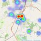 Bridgfords - Alderley Edge listings heatmap