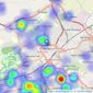 Bridgfords - Blackburn listings heatmap