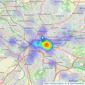 Bridgfords - Leeds listings heatmap