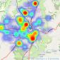 Bridgfords - Macclesfield listings heatmap