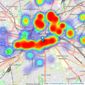 Bridgfords - Manchester listings heatmap