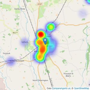 Bridgfords - Northallerton listings heatmap