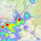 Bridgfords - Stalybridge listings heatmap