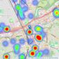 Bridgfords - Stockport listings heatmap