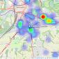 Bridgfords - Stockton Heath listings heatmap