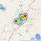 Bridgfords - Stokesley listings heatmap